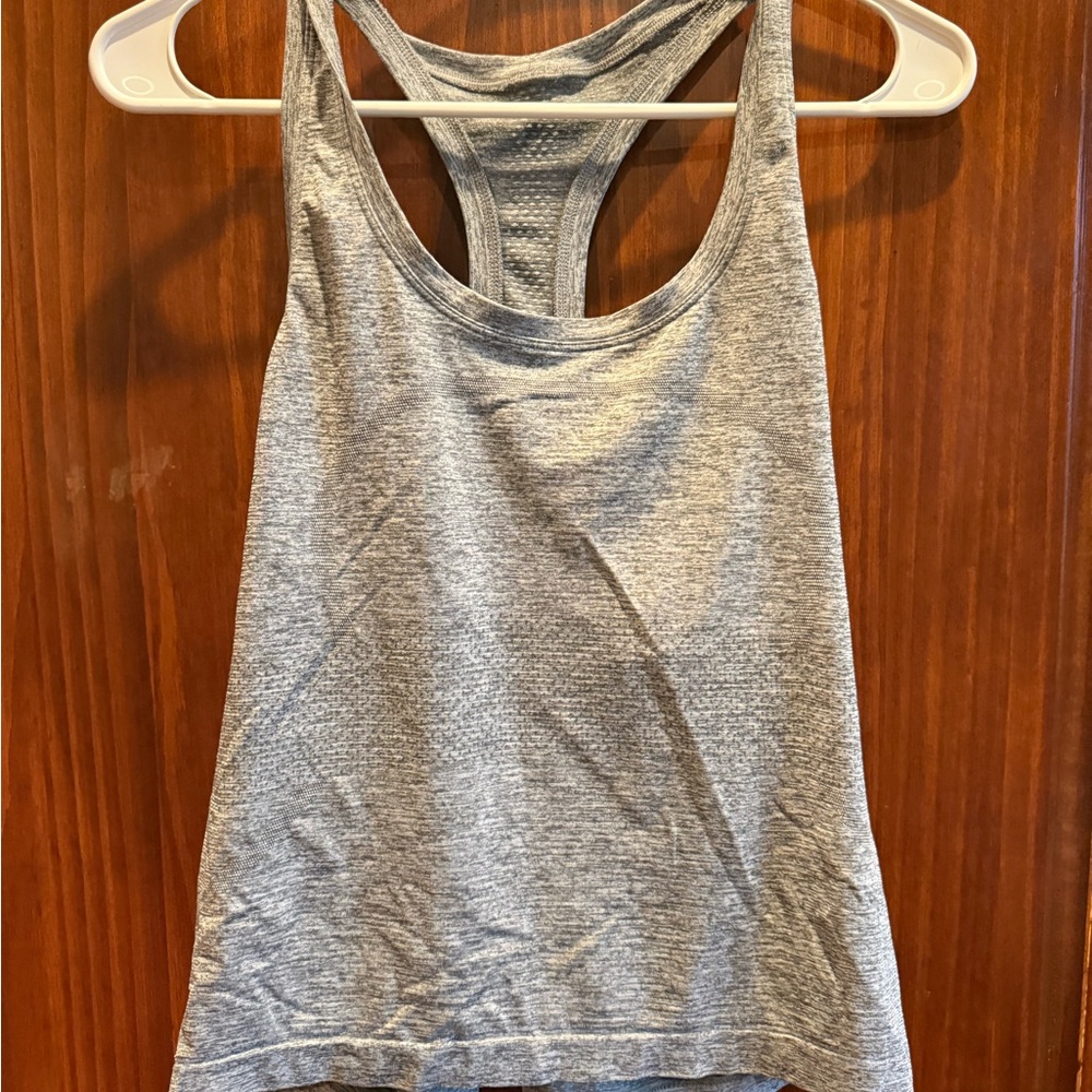 lululemon athletica Heather Gray Racerback Tank